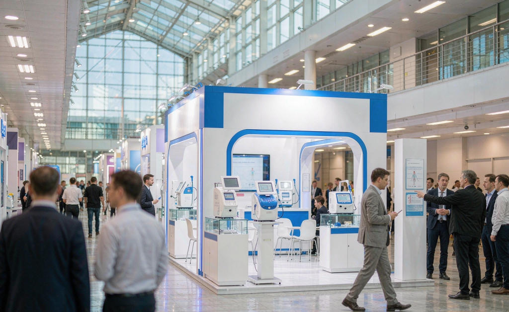 GIGAAMED exhibition booth at CMEF 2026, Beijing